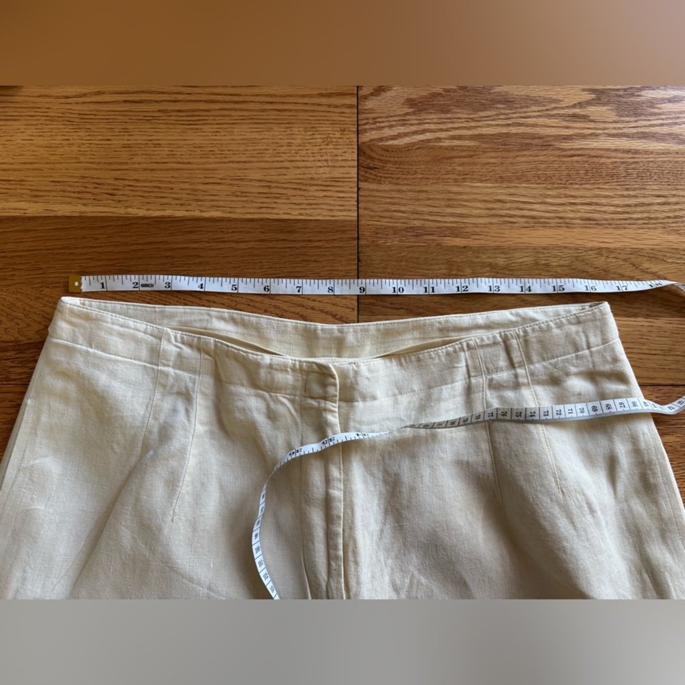 J. Jill Ivory Wide Leg Linen-Blend Pants - Picture 10 of 10